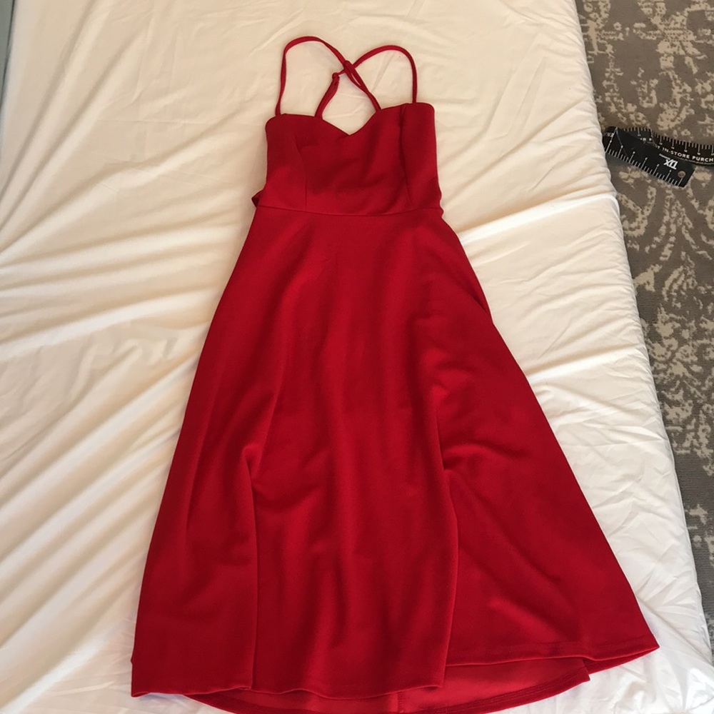 SHEIN - Red Midi Dress - In Perfect Condition
